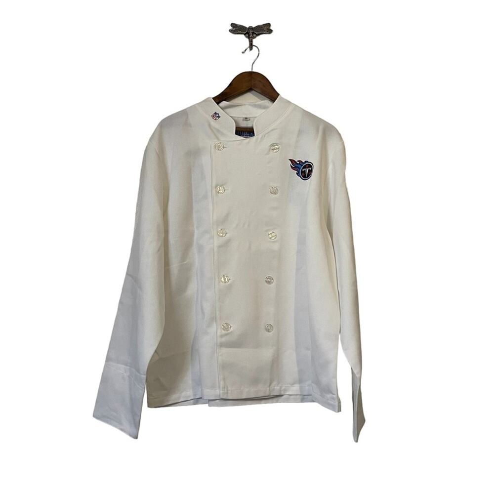 Tailgate 29 Chef White Tennessee Titans Chef Jacket Top Men's Size Medium